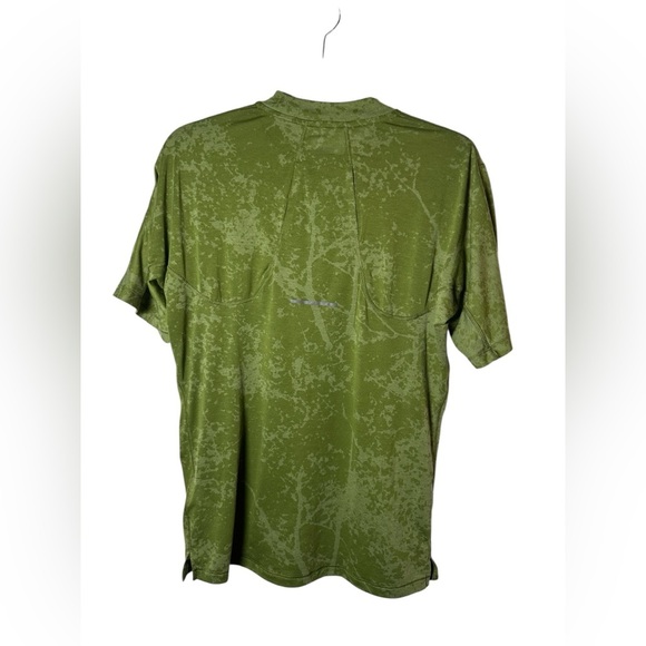 ASICS Green Quarter Zip Short Sleeve Running Shirt Actibreeze Size Small - Picture 5 of 8